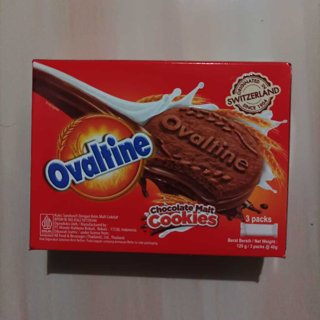 

Ovaltine Chocolate Malt Cookies 120 gr (3 packs @ 40gr)