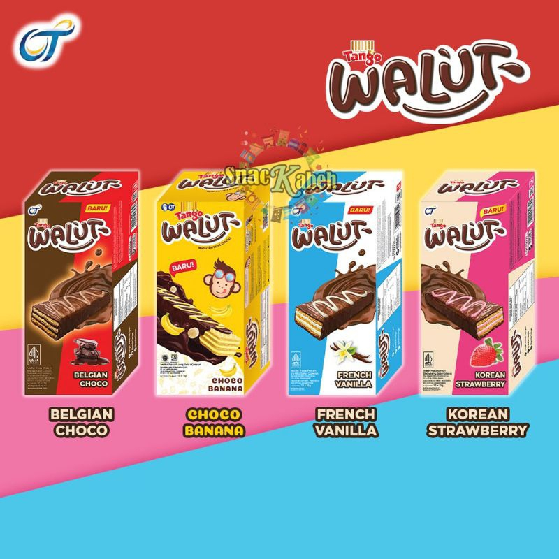 

TANGO WALUT WAFER SALUT 15g 1 BOX Isi 12