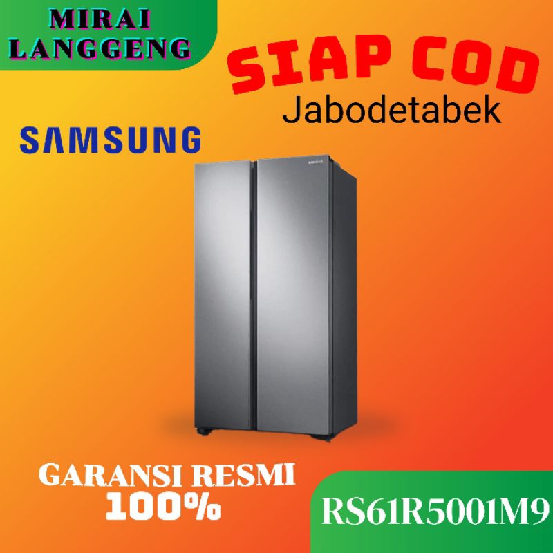 KULKAS 2 PINTU SIDE BY SIDE 700L SAMSUNG
RS61R5001M9