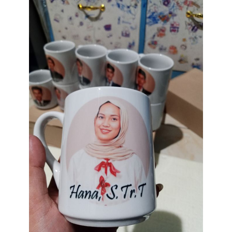 MUG CUSTOm KHUSUS INSTANT / GELAS FOTO SATUAN / MUG SATUAN / GELAS CUSTOM