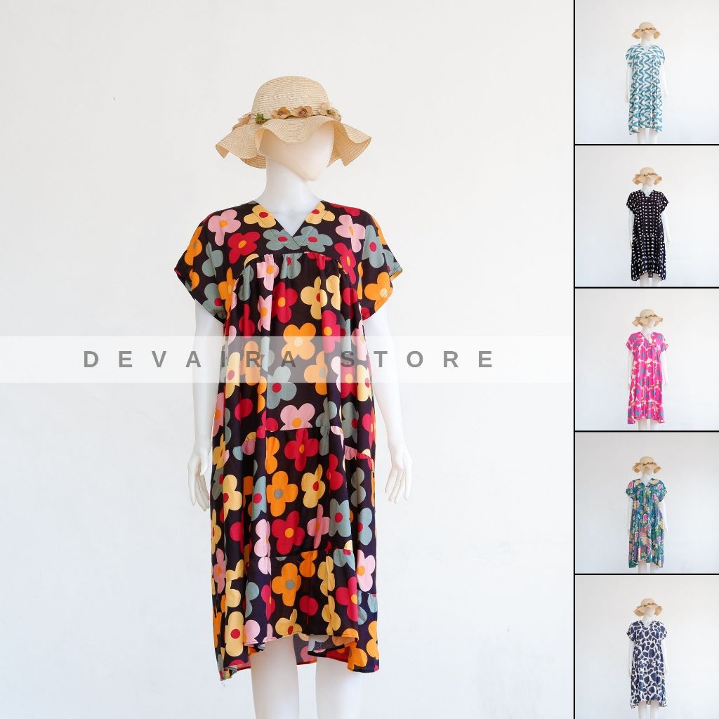 Masayu Homedress Daster Rayon Motif Kekinian Terbaru