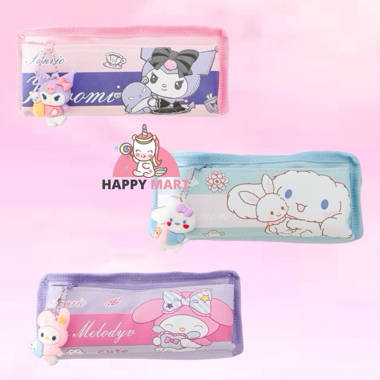 

KODE V98G Kotak pensil motif sanrio keychain GEN2 kuromi melody cinnamoroll