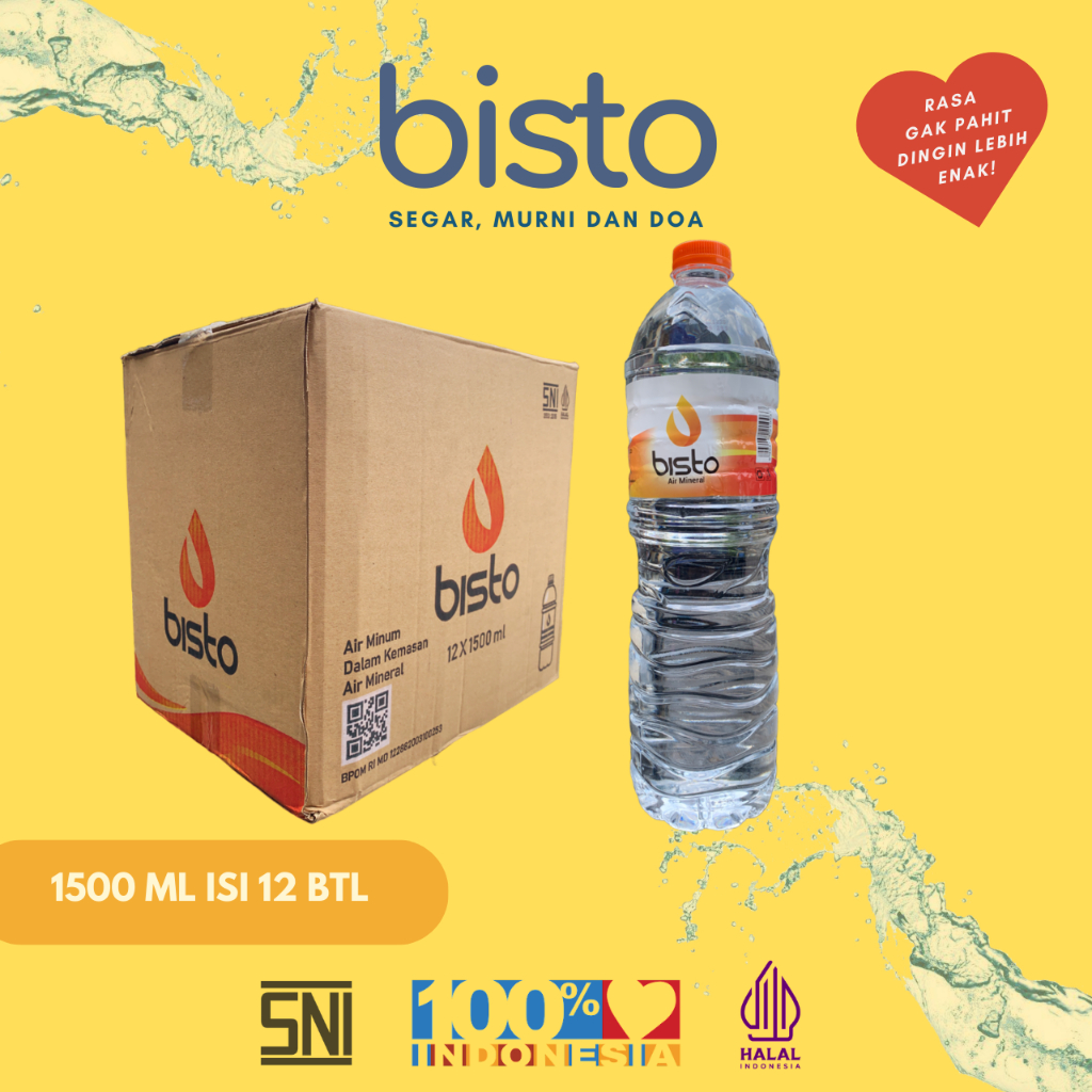 

Bisto Air Minum Mineral 1500ml 12 Botol