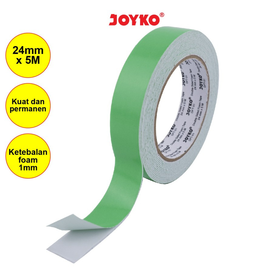 Double Tape Foam/Busa Joyko DFT-52 Putih 1 inchi