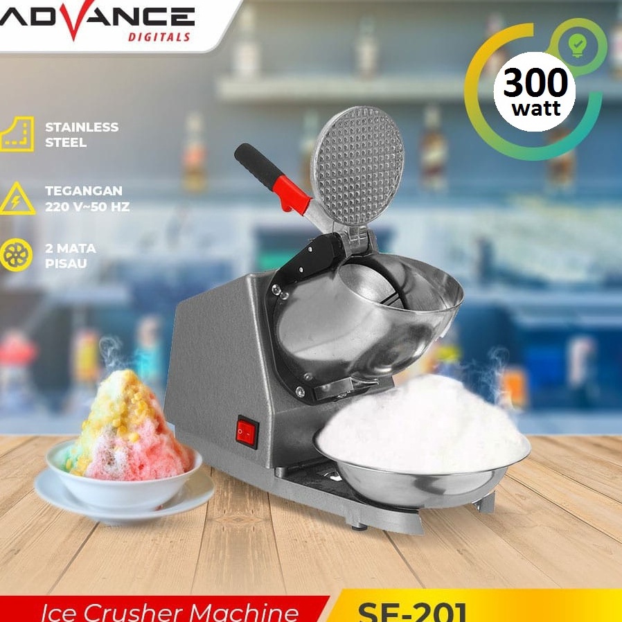 KODE A55T Mesin Serut Es Advance SE21 SE21 Ice Crusher 3Watt  Mesin Penghancur Es Batu Mesin Es Seru