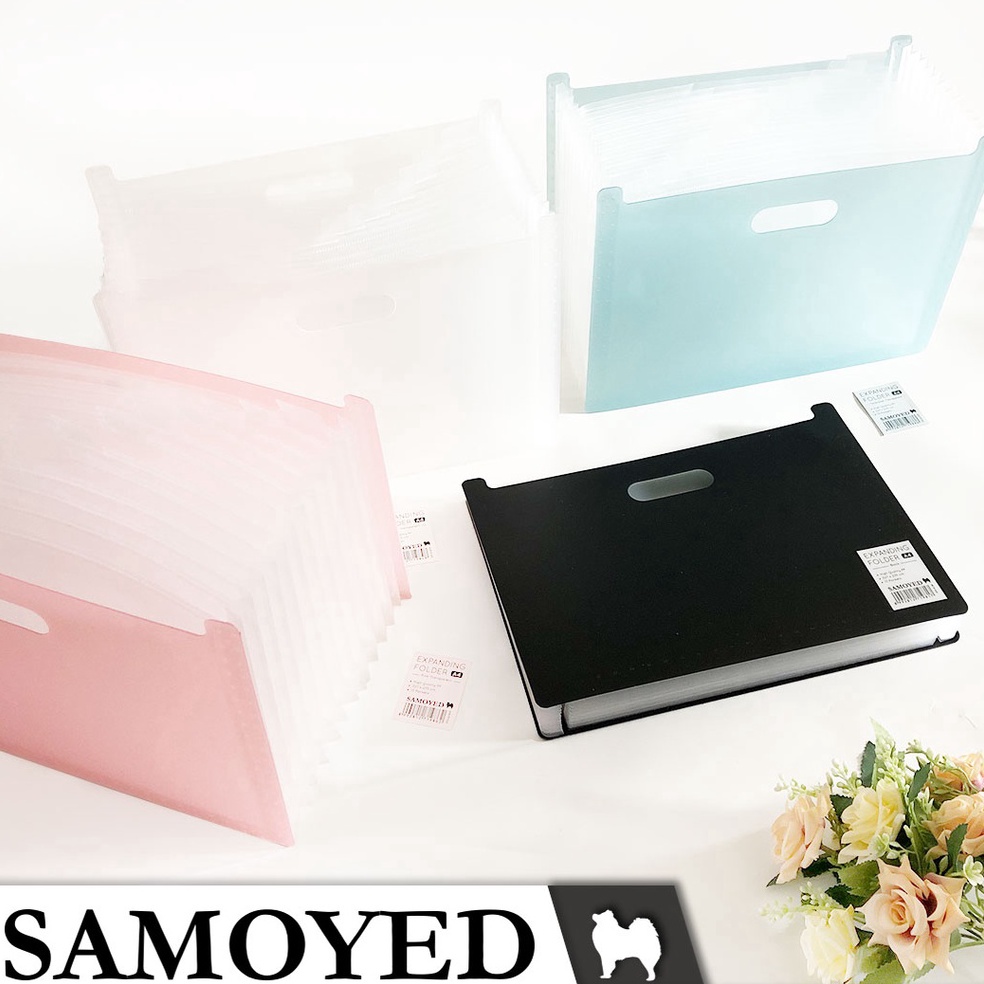 

KODE V45T Map Harmonika Sekat Expanding Folder Box File A4 Samoyed EFD4S