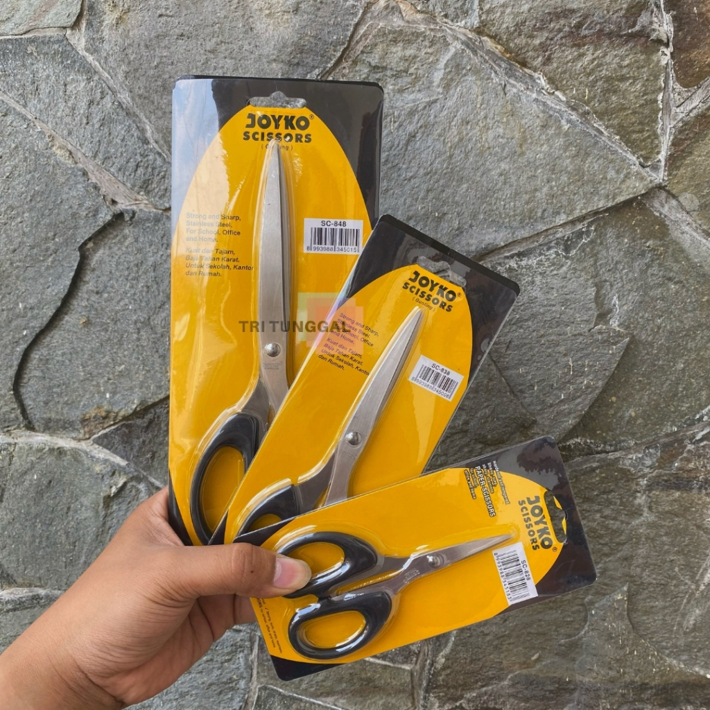 

Gunting JOYKO Tanggung Scissors Alat Pemotong Kertas Karton Peralatan Sekolah Kantor Office School Perlengkapan Tools Stuff Tajam Potong Bahan Stainless Steel DIY Berkualitas Cut Bufalo Kardus Box Alat Rumah Tangga Plastic Logam Toko Tri Tunggal