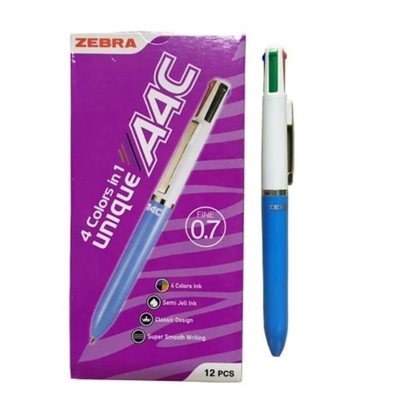 

DISKON SPESIAL Pulpen Zebra A4C 4 Warna Fine 7mm Satuan