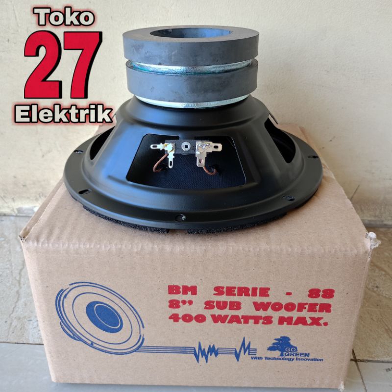 Speaker SUBWOOFER 8 inch BM SERIE - 88 DOUBLE MAGNET 400 Watt
