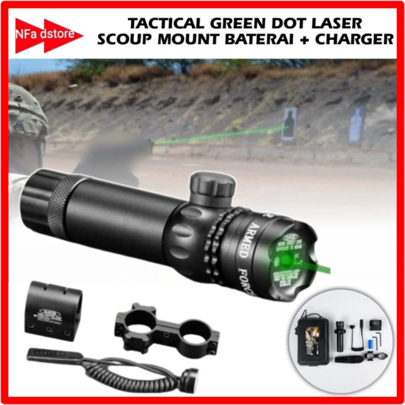 Laser Scope Senapan Nyala Hijau