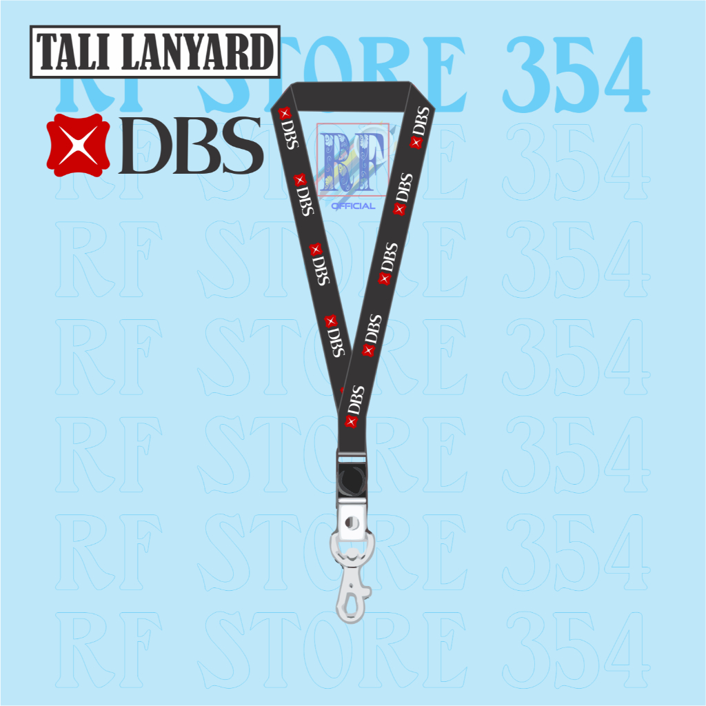 

TALI LANYARD DBS BANK LOGO - TALI ID CARD BANK DBS BANK The Development Bank of Singapore Limited GANTUNGAN KUNCI GANTUNGAN FLASHDISK GANTUNGAN NAMETAG TALI LANYARD BEST SELLER COD