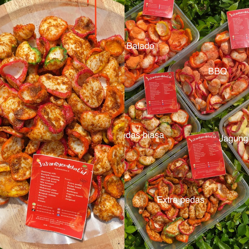 

KRUPUK SEBLAK (BOX & POUCH) BUMBU BASAH/ KRUPUK SEBLAK VIRAL / JAJAN PEDAS Rizkimelshop.id