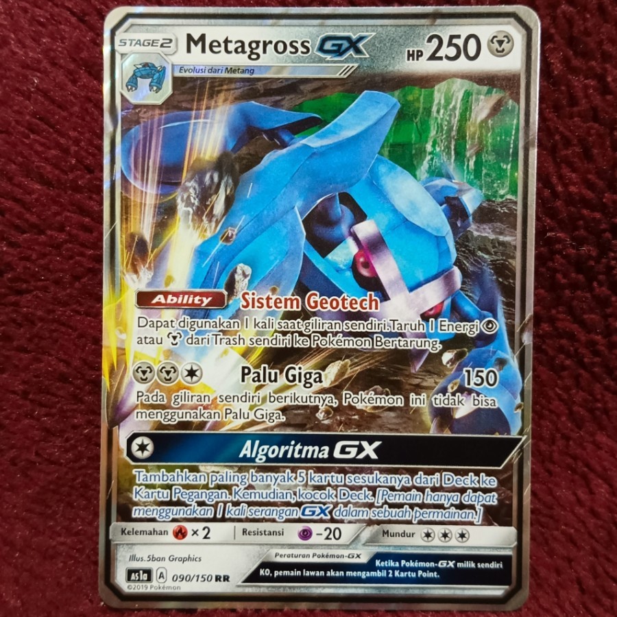 Metagross GX RR as1a - Pokemon TCG Indonesia foil holo