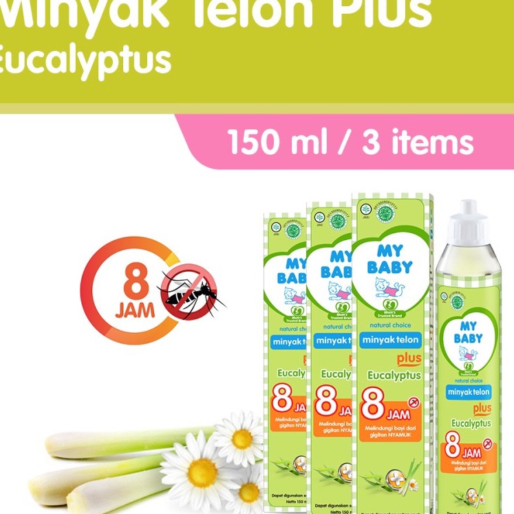 

FG2 15ml ISI 3 PCS MY BABY Minyak Telon Eucalyptus Lavender
