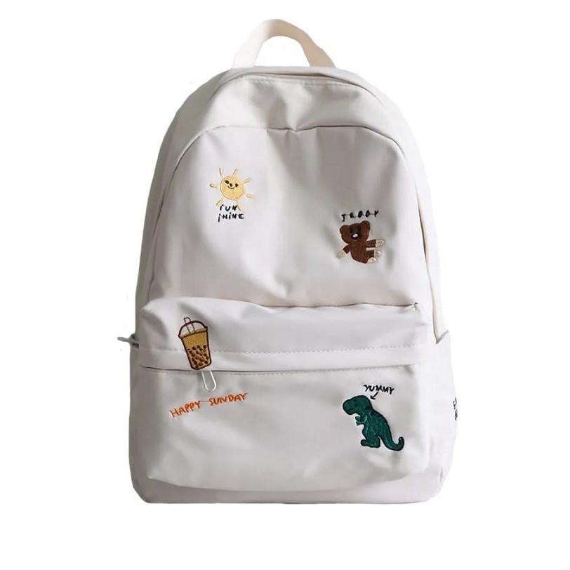 Tas Ransel Sekolah Anak Perempuan Polos Karakter Yummy TK SD SMP Gaya Baru Outdoor Bonus Boneka Beru