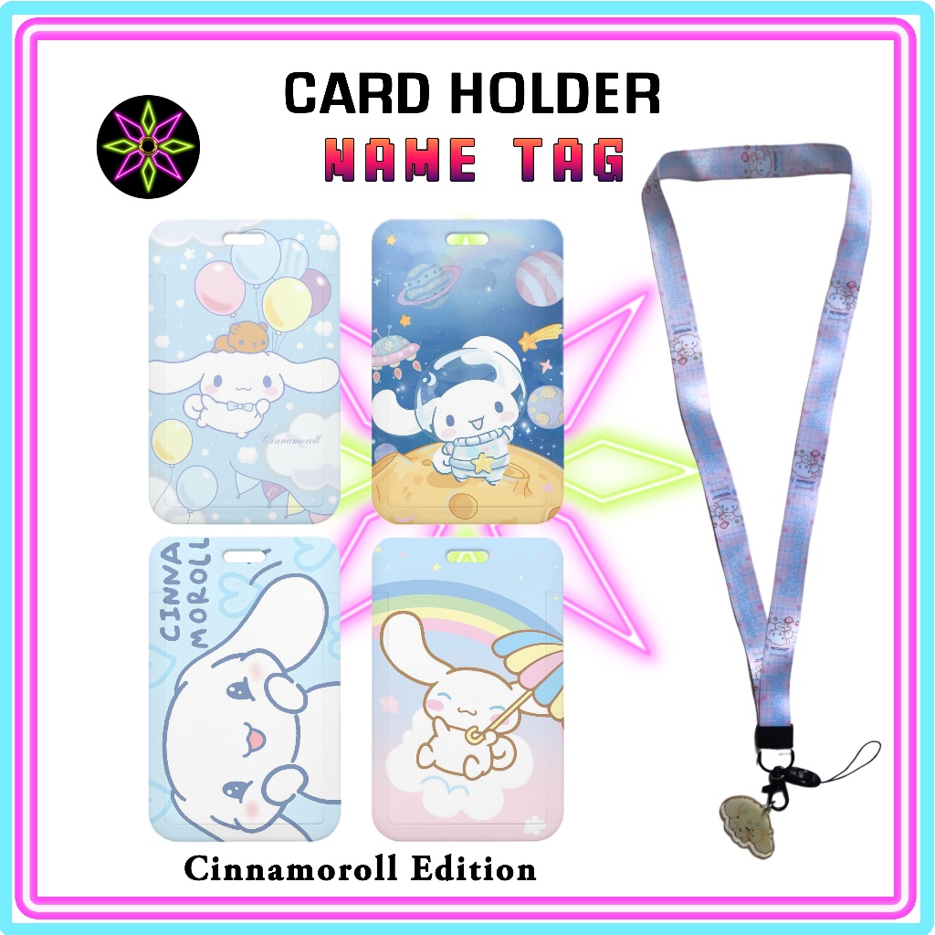 

Hikari Print ID Card Holder + Lanyard Cinnamoroll Edition Nametag Dengan Tali Card Holder Tempat Kartu Cinnamoroll Sanrio Tali