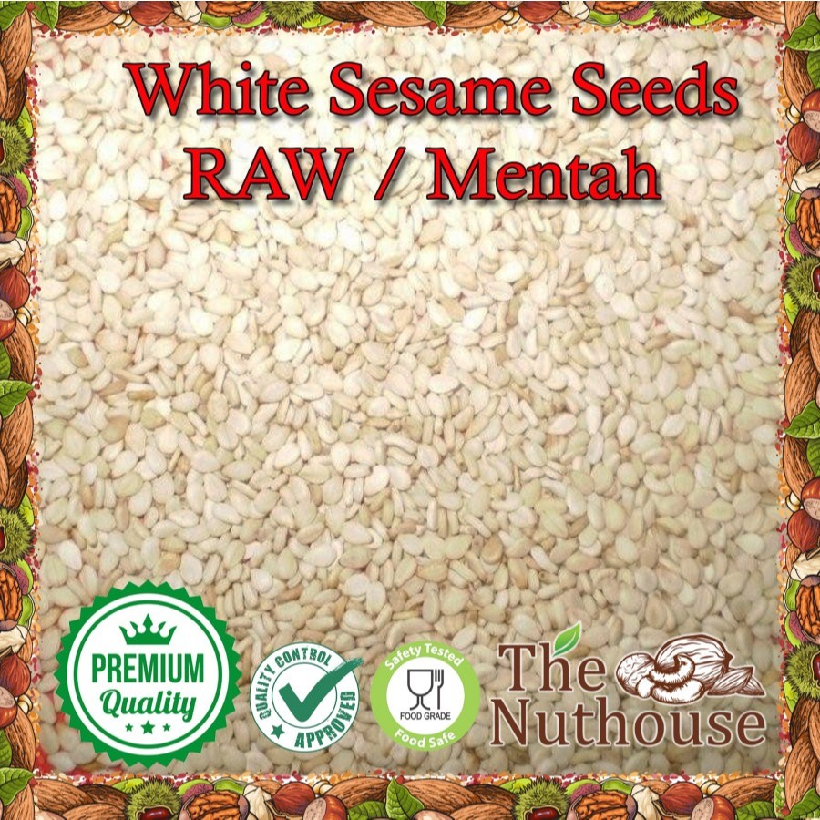 

NUTHOUSE White Sesame Seeds RAW / Biji Wijen Putih Mentah [Premium]