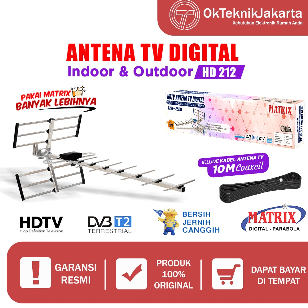 KODE N73Q BISA COD MATRIX ANTENA TV DIGITAL HD211  HD 211  HD211 FREE KABEL  ANTENA OUTDOOR MATRIX