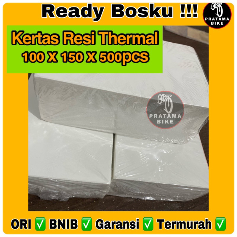 

Kertas Resi Label Stiker Thermal 100x150 mm 10x15cm 500pcs MURAH