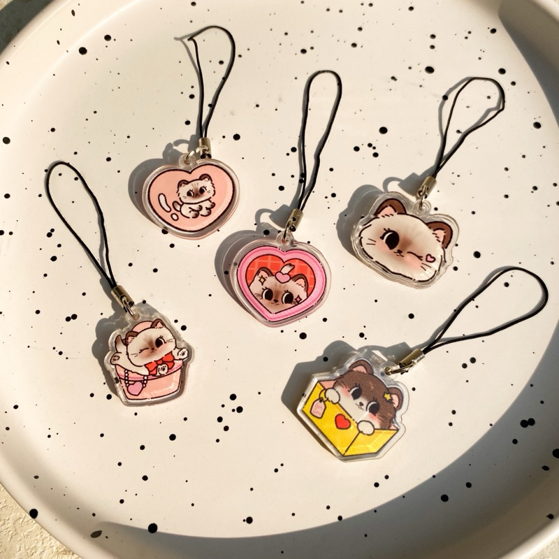 Phone Strap Gantungan HP Kucing Lucu