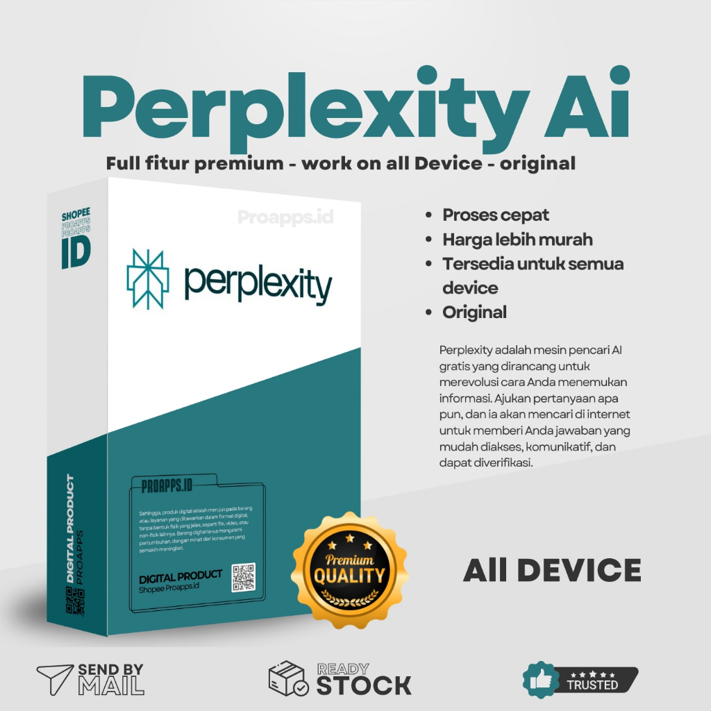 #089 Perplexity Pro Premium - Legal Aman Bisa Semua Perangkat - Perplexity Ai - Premium Termurah All