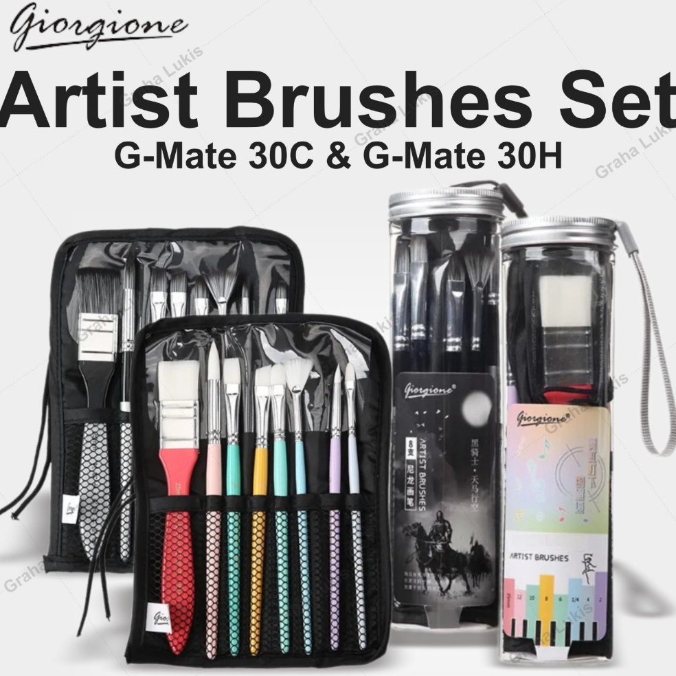 

KODE O83D Giorgione Artist Brushes Set GMate 3C GMate 3H Kuas Set
