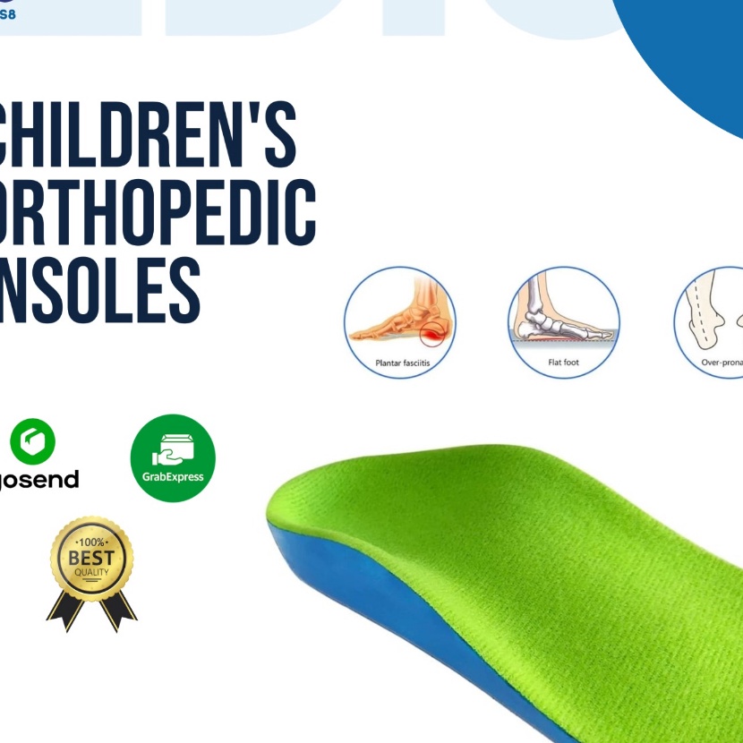 KF7 Childerns Orthopedic Insole  Insole Ortopedi Anak