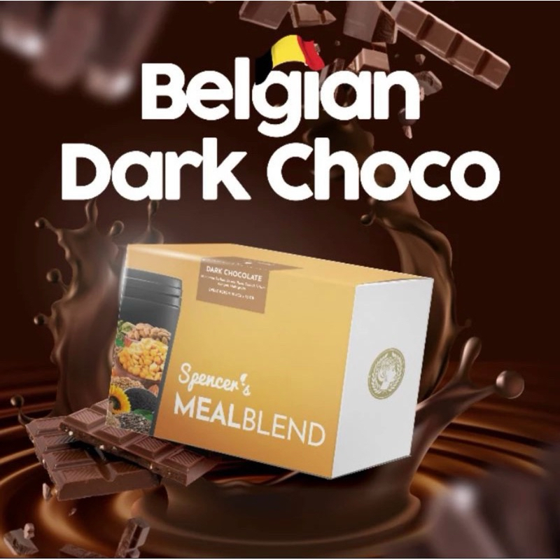 

(PROMO!) SPENCER’S MEAL BLEND BELGIAN DARK CHOCO 1 BOX 15 SACHET MEALBLEND ALMOND CHIA SEED MULTIGRAIN PENGGANTI SARAPAN RENDAH KALORI