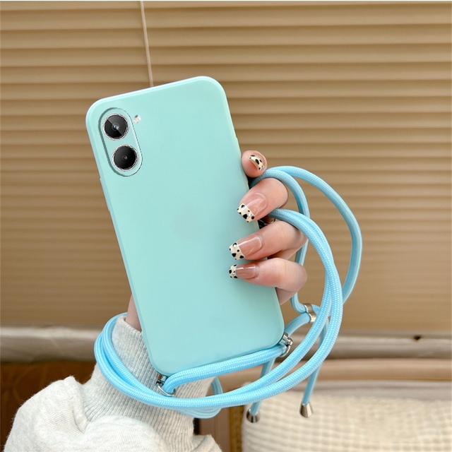 [CT] Softcase Tali Lanyard Realme Note 50 C51S C53 C55 C35 Realme 5 6 7 8 9 - Case Macaron + Tali HP