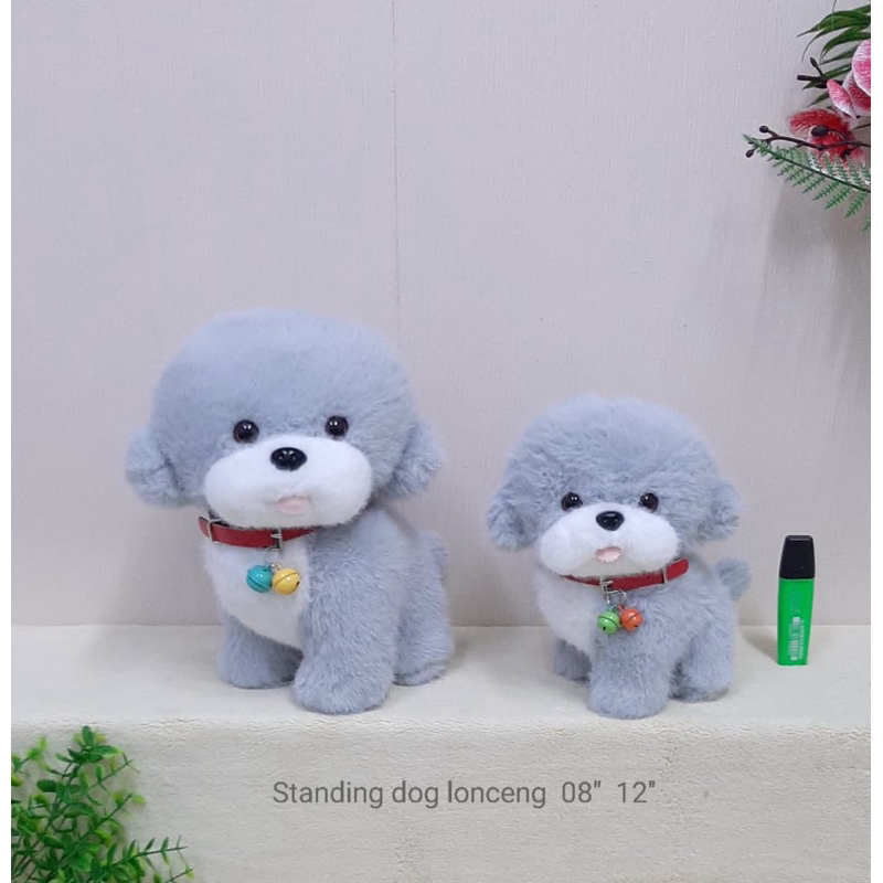 Boneka Dog Lonceng - Boneka Standing Dog Lonceng