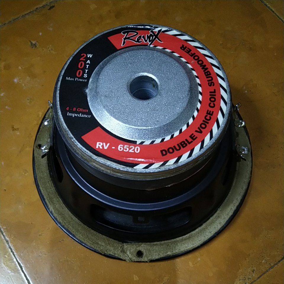 Revox Speaker Subwoofer 6 Inch 200 Watt Double Coil Bekas