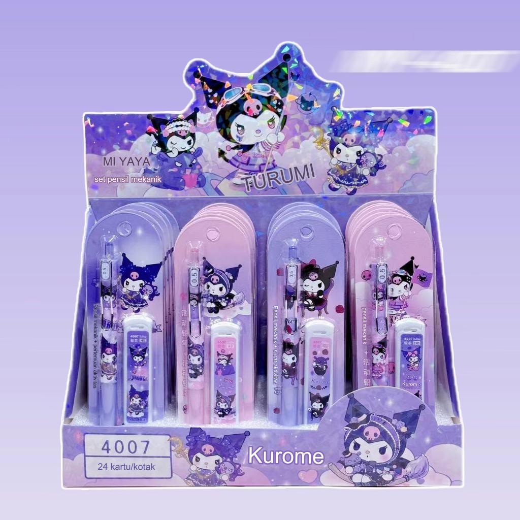

PENSIL MEKANIK SET SANRIO KUROMI (FREE REFIL)