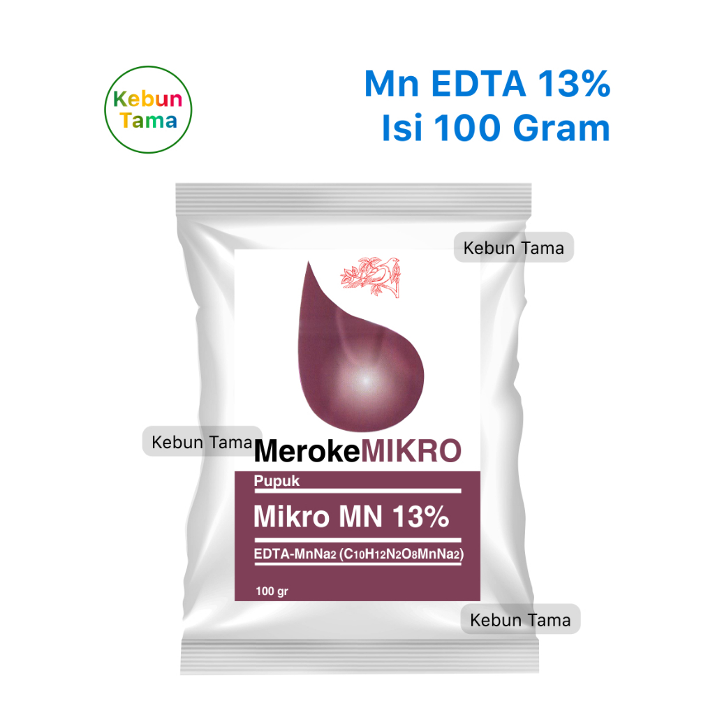 Meroke Mn EDTA 13% Pupuk Nutrisi Mikro Mangan EDTA Chelate Isi 100 Gram