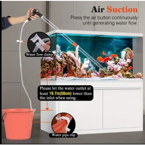 ALAT SIFON PASIR AQUARIUM AQUASCAPE ALAT SIPON AQUARIUM PREMIUM