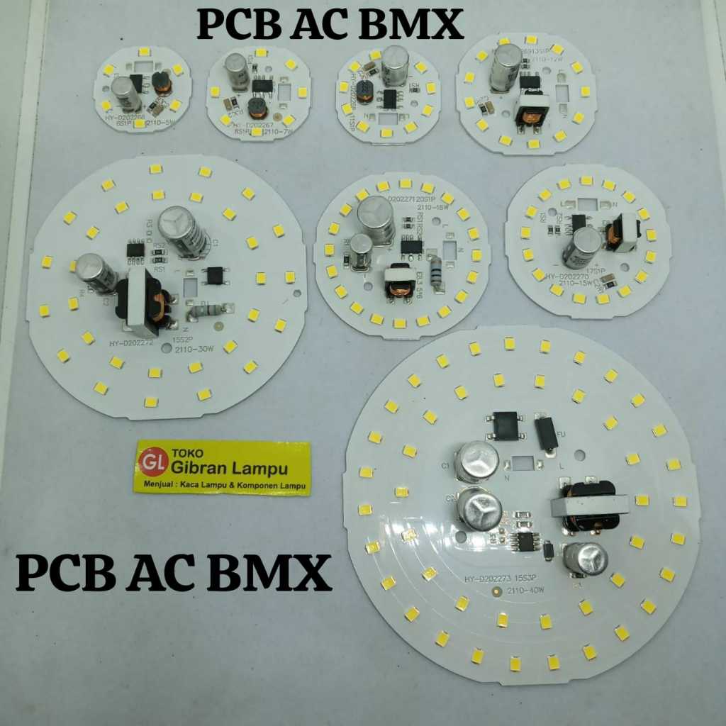 PCB LED AC Berbagai Jenis Watt (BMX) - Modul DOB Lampu LED AC