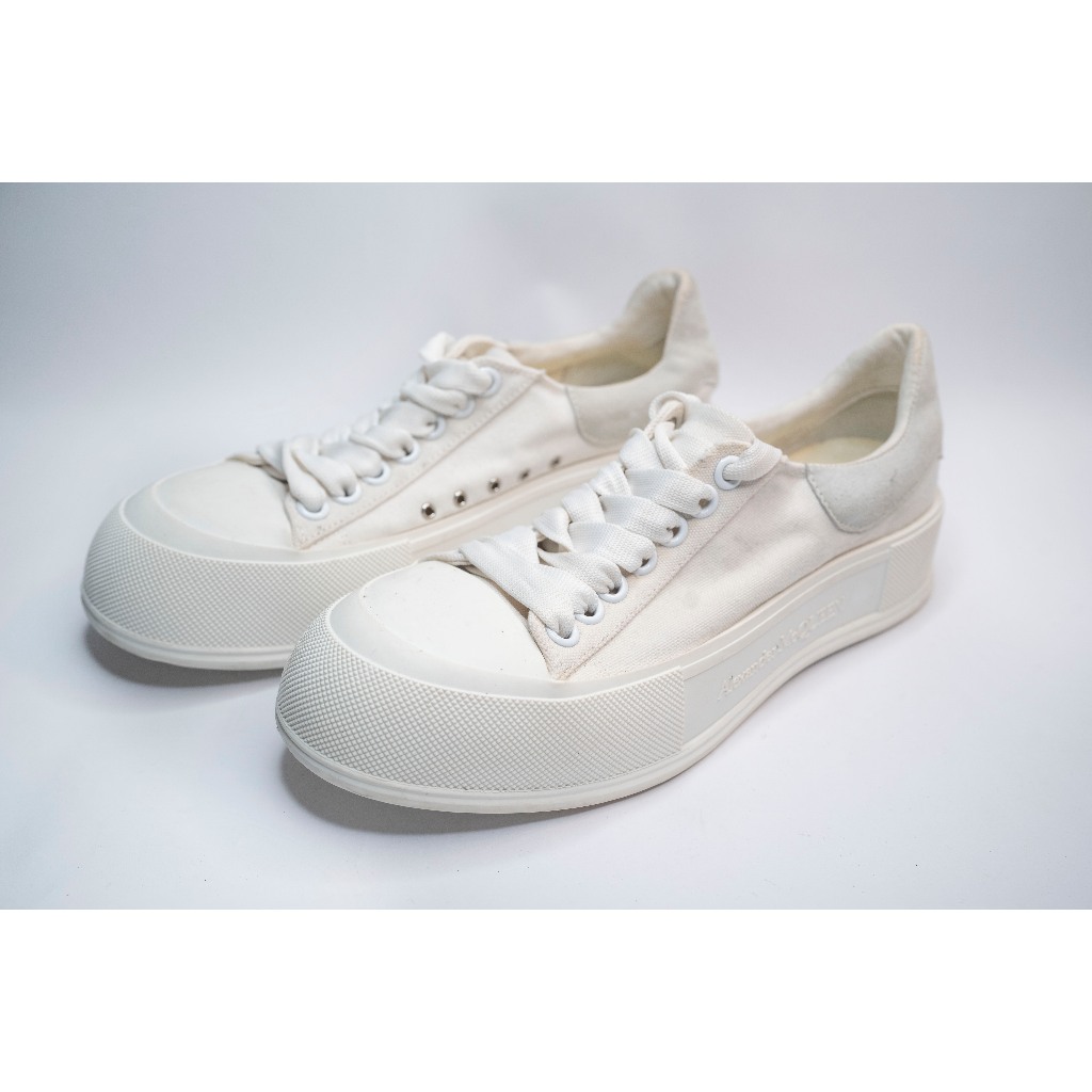 alexander mcqueen deck laceup plimsoll