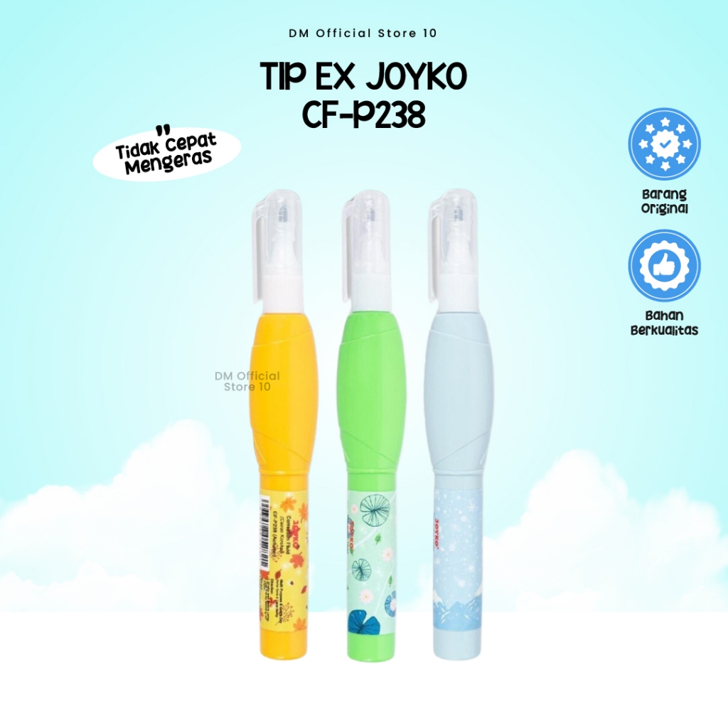 

Joyko Tipex Correction Fluid Cf-P238 Penghapus Tinta Buku Alat Tulis Sekolah Anak By Dm Store