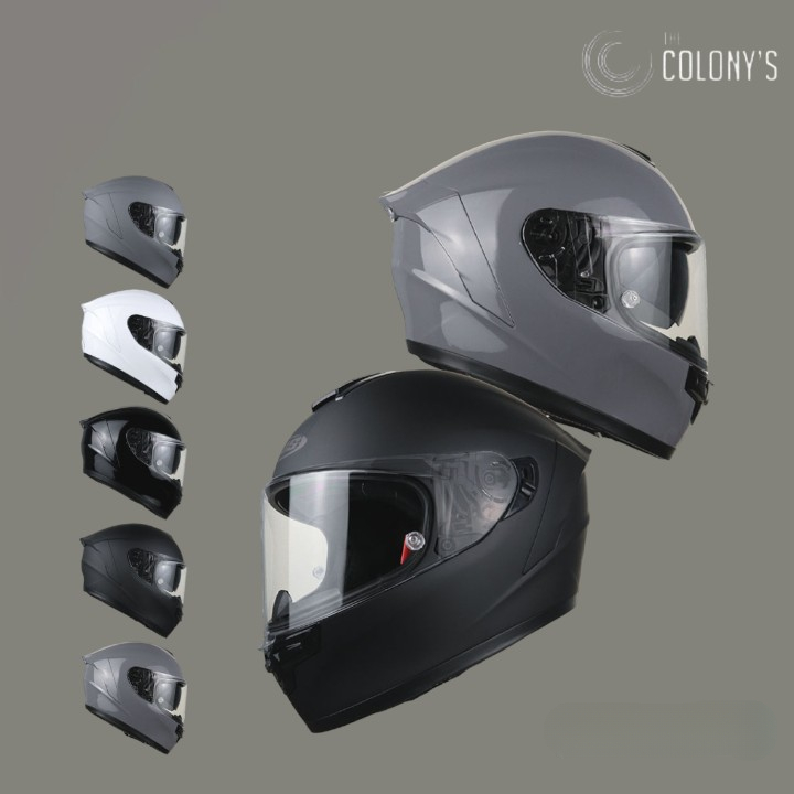 Helm NJS ZX-1 V2 SOLID Helm ZX1 NJS Full Face SNI