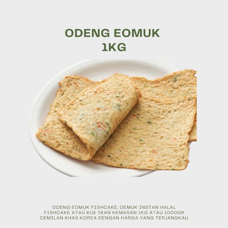 

1kg Odeng eomuk fishcake kue ikan cemilan korea