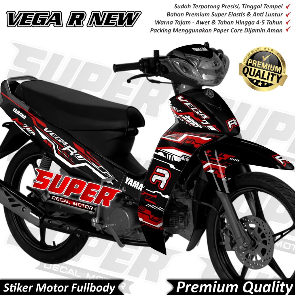 Stiker Decal Motor Yamaha Vega R New Full Body Variasi Hitech