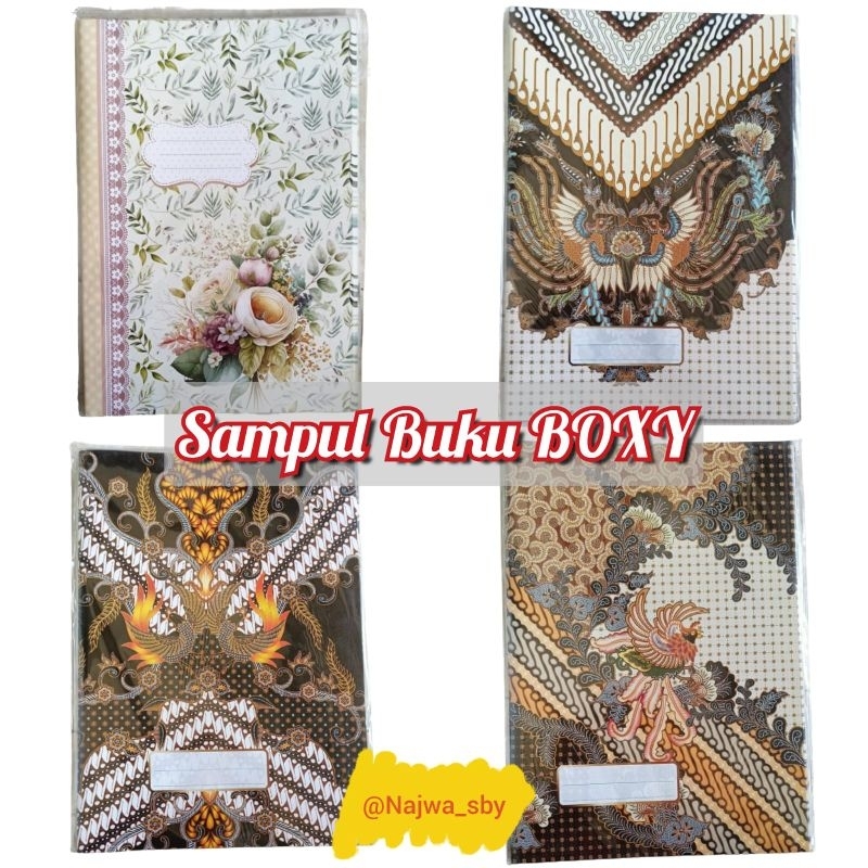 

( 1 Pack = isi 20 Lembar )SAMPUL BUKU MOTIF BATIK (Ukuran BOXY)