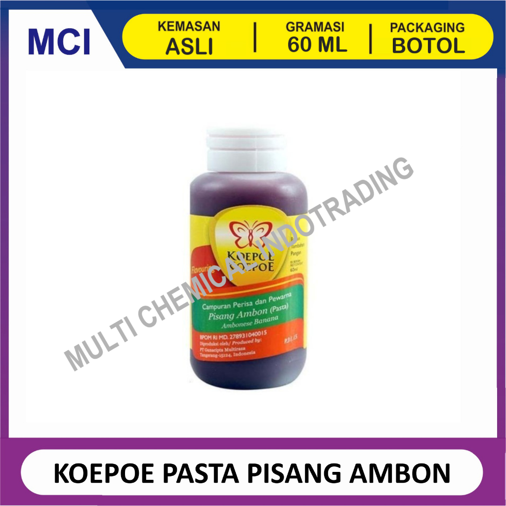 

KUPU KUPU PASTA PISANG AMBON 60 ML / PASTA KOEPOE KOEPOE PISANG AMBON