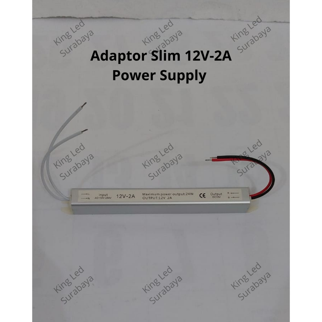 Adaptor Slim 12V 2A Power Supply LED Switching 24W 2 Ampere 12 Volt