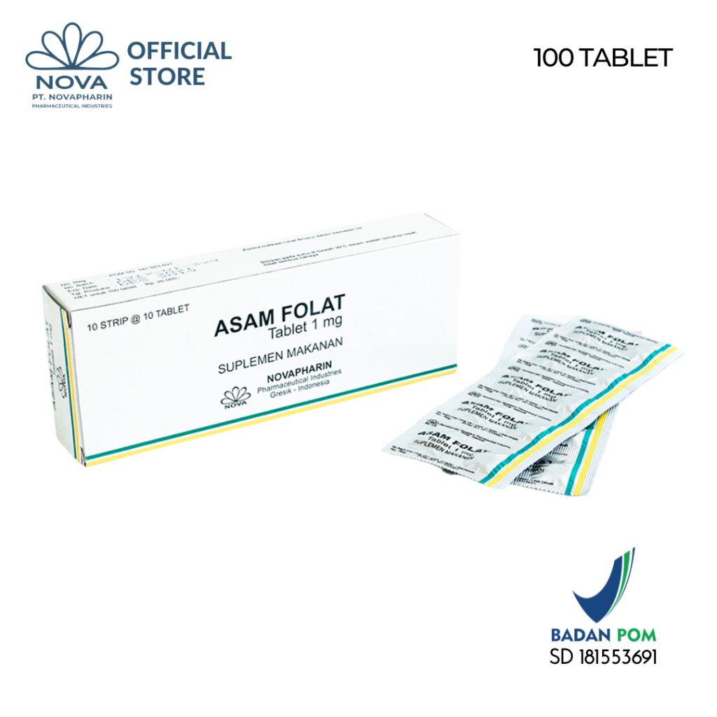 ASAM FOLAT 1 MG / NOVAPHARIN