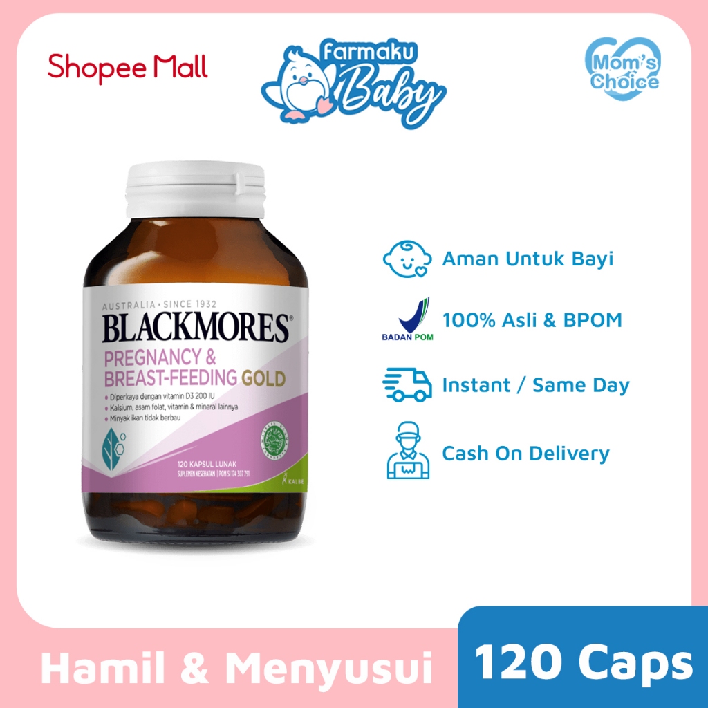 Blackmores Pregnancy & Breastfeeding Gold Improved Formula 120 Capsule