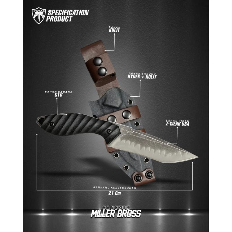 PATAS - Pisau Patas MILLER BROSS Tactical Custome