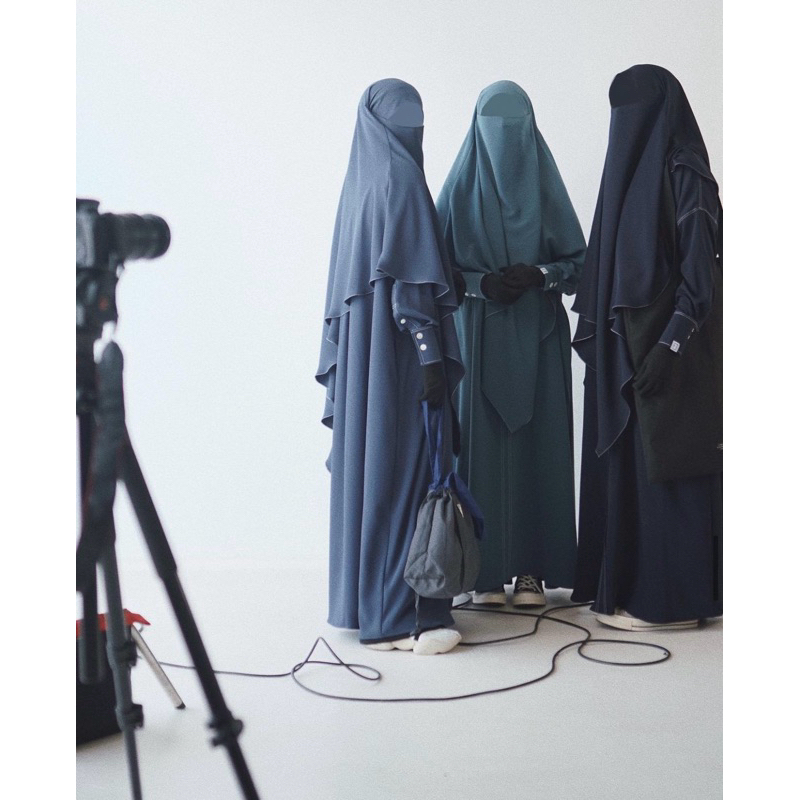 Pl Kemeja Abaya Dark Denim mina XS Elmadina