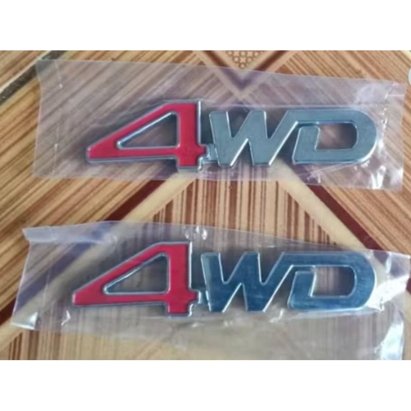 Emblem logo mobil 4wd
