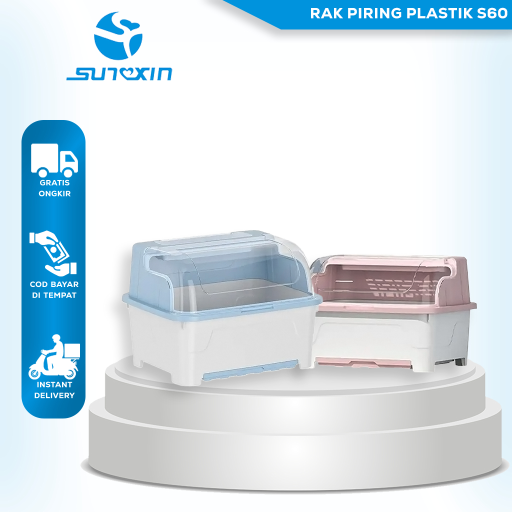 SUNXIN-RAK PIRING PLASTIK S60/ RAK PENGERING PIRING / SENDOK RAK DAPUR