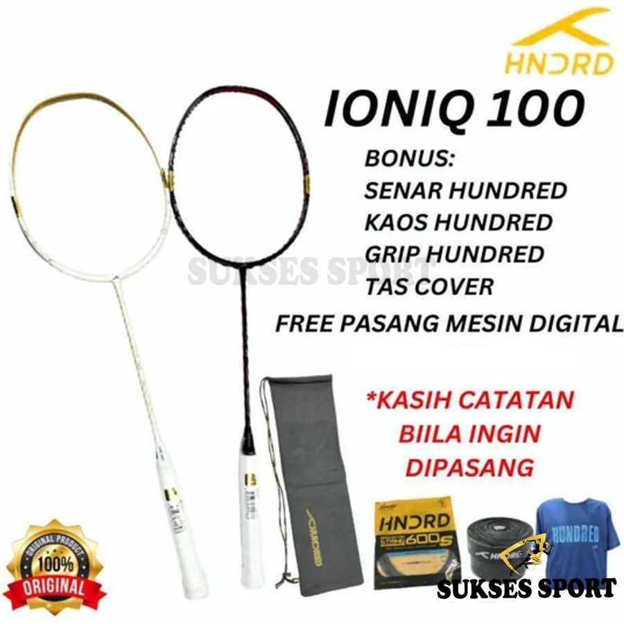Raket Badminton Hundred Ioniq 100 LTD / Bulutangkis Hundred Ioniq 100 LTD